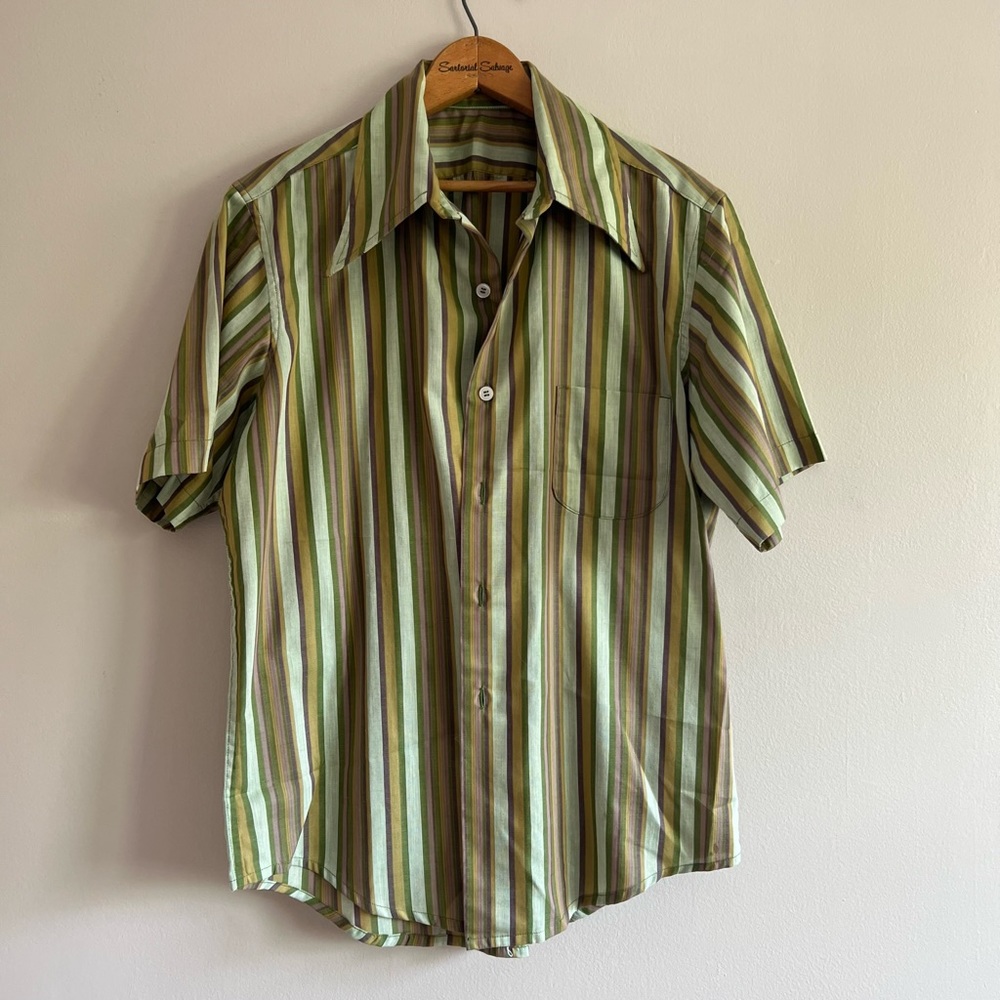 Vintage 1970’s Striped Button Down